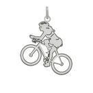 Pingente Ciclista Coleção Esportes em Prata 925
