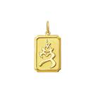 Pingente Cinco Elementos Ideograma Chines Ouro 18K FDPK130