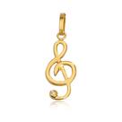 Pingente Clave De Sol 16mm Ouro 18k 750 C/ Estojo E Certificado