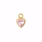 Pingente Coração 5mm Ouro 18k 750 Para Argolas