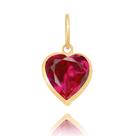 Pingente Coração 6mm Ouro 18k 750