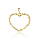 Pingente Coração com esferas 2,3 cm em Ouro 18K Pingente Coração com esferas 2,3 cm em Ouro 18K
