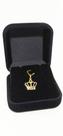 Pingente Coroa Diamantado Em Ouro 18k Corte Laser Pingente Coroa Diamantado Em Ouro 18k Corte Laser