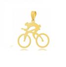 Pingente Corredor de Bicicleta Ouro 18 k Peso 0.50 Grama 12 mm Pingente Corredor de Bicicleta Ouro 18 k Peso 0.50 Grama 12 mm