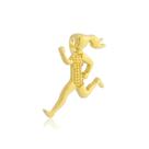 Pingente Corredora Maratonista Ouro Amarelo 18 Kl