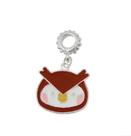 Pingente Coruja Banho Prata Pulseiras de Berloque