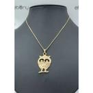 Pingente coruja grande banhado a ouro 18k Pingente coruja grande banhado a ouro 18k