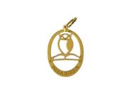 Pingente Coruja Pedagogia Ouro 18k - 0.98