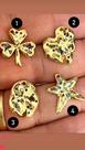 Pingente Cravejado de Zircônia em Ouro 18k - 01 Unidade Pingente Cravejado de Zircônia em Ouro 18k - 01 Unidade