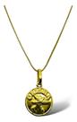 PINGENTE CRISMA DUPLA FACE EM OURO 18K/750 (cod5y) BATISMO