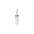 Pingente Cristal transparente Prata