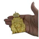 Pingente Cristo Brasil Cravejado m - Banhado a Ouro 18k