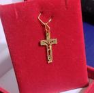 Pingente Cristo Vazado Ouro 18 Kilates Peso 0.60 Gramas 22 mm
