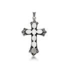 Pingente Crucifixo 5cm Prata deBali 925 com Madreperola Pingente Crucifixo 5cm Prata deBali 925 com Madreperola