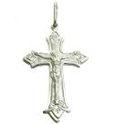 Pingente Crucifixo com Imagem Prata 925