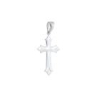 Pingente Crucifixo Trabalhado Nas Pontas Prata 925 Kl Pingente Crucifixo Trabalhado Nas Pontas Prata 925 Kl