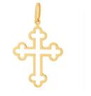 Pingente Cruz 1.45 Gramas 15 mm Ouro18 K Papal Pingente Cruz 1.45 Gramas 15 mm Ouro18 K Papal