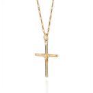 Pingente cruz banhado a ouro 18k