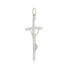 Pingente Cruz Com Cristo Trabalhado Prata 925 Kl Pingente Cruz Com Cristo Trabalhado Prata 925 Kl