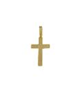 Pingente cruz cravejada m - banhado a ouro 18k
