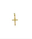 Pingente cruz crucifixo cristo p - banhado a ouro 18k