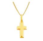 Pingente Cruz Em Ouro 18k Modelo Lisa (cod2y)