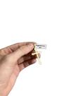 Pingente cruz lisa m - banhado a ouro 18k