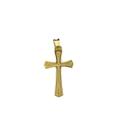 Pingente cruz m - banhado a ouro 18k