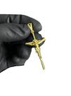 Pingente Cruz Palito Jesus Cristo (M) - Banhado A Ouro 18k