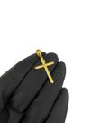Pingente Cruz Rústica Inri (p) - Banhado a Ouro 18k