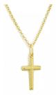 Pingente Cruz Trabalhada Em Ouro 18k (cod4y)