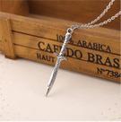 Pingente de Aço Espada Sting Ferroada Senhor dos Anéis Hobbit Colar Geek Prateado Bilbo Frodo Top