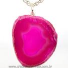 Pingente de Ágata Rosa com Pino em Prata 950 - Pacote com 3 Unidades Pingente de Ágata Rosa com Pino em Prata 950 - Pacote com 3 Unidades