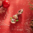 Pingente De Boneco De Neve De Prata Esterlina 925 Para DIY, Charms Para Pulseiras 2025