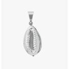 Pingente de búzio grande banhado a rhodium Pingente de búzio grande banhado a rhodium