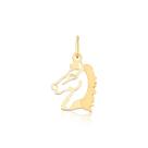 Pingente De Cavalo Ouro Puro 18k Cabeça Pm38 Pingente De Cavalo Ouro Puro 18k Cabeça Pm38