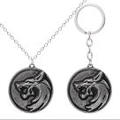 Pingente de chaveiro Witcher Wolf Head Geralt of Rivia Series