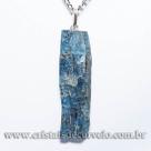 Pingente de Cianita Azul Tipo A em Prata 950 - Pacote com 5 Unidades (30 a 40mm) - Atacado