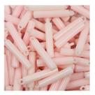Pingente de Cilindro Rosa 5x28mm 10pçs Plástico Artesanato 6g