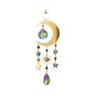 Pingente De Cristal Lua E Estrelas, Apanhador De Luz Solar, Decoração Suspensa Para Janela, Sombra