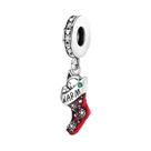 Pingente De Natal Em Prata Esterlina 925 Para Mulheres, Charm De Rena, Boneco De Neve E Papai Noel, Pingente De Natal Em Prata Esterlina 925 Para Mulheres, Charm De Rena, Boneco De Neve E Papai Noel,