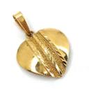 Pingente de ouro 18 k Coração Trabalhado