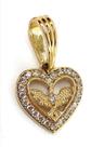 Pingente de ouro 18k Coração Espirito Santo