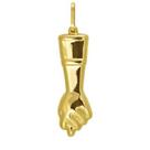 Pingente de ouro 18k Figa