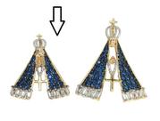 Pingente De Ouro 18k Nossa senhora