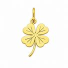 Pingente de Ouro 18k Trevo de 4 Folhas - Joia Elegante e Sofisticada