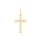 Pingente De Ouro Cruz Jesus 18k Pm58