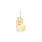 Pingente De Ouro Gato Cat Bichano Puro 18k Pm43