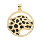 Pingente de Pantera, Leão e Leopardo Banhado a Ouro 18k com Zircônia - Para Joias DIY Pingente de Pantera, Leão e Leopardo Banhado a Ouro 18k com Zircônia - Para Joias DIY
