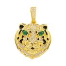 Pingente de Pantera, Leão e Leopardo Banhado a Ouro 18k com Zircônia - Para Joias DIY Pingente de Pantera, Leão e Leopardo Banhado a Ouro 18k com Zircônia - Para Joias DIY